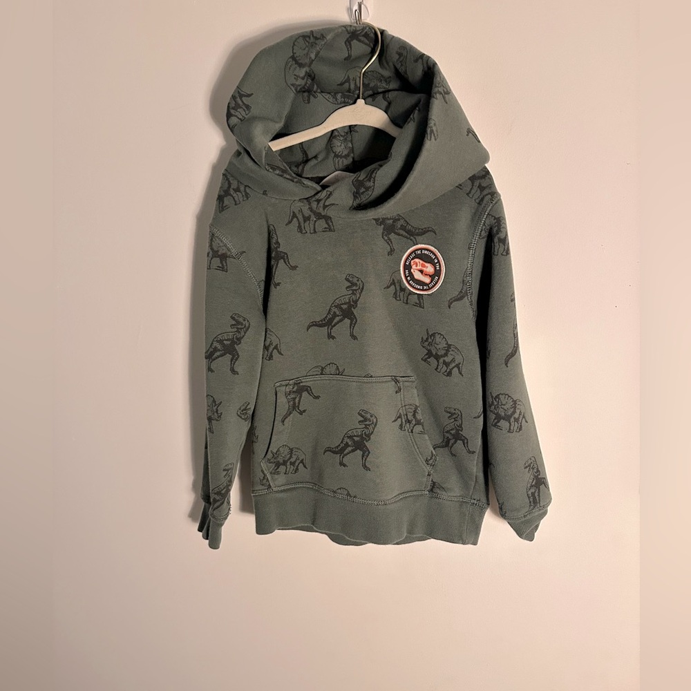H&M boys dinosaur hoodie 4-6years